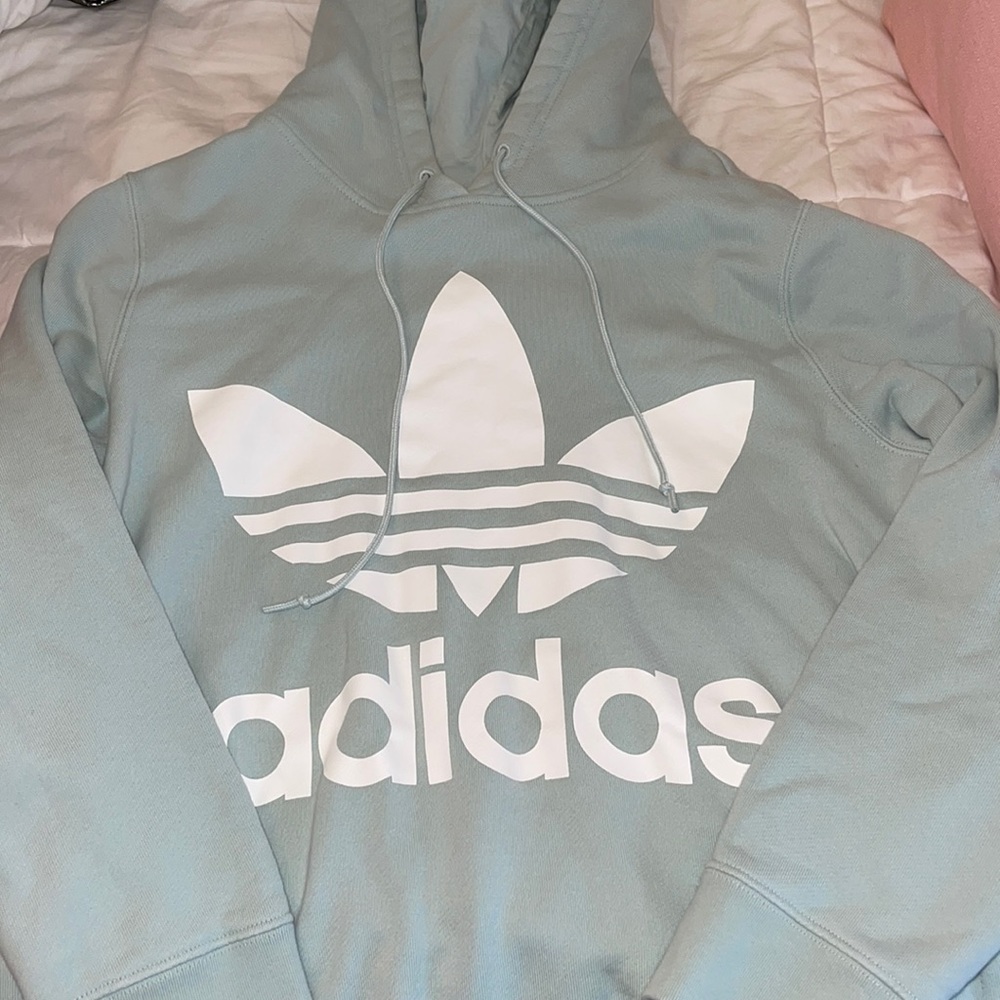 Mint green/blue adidas hoodie!